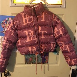 PrettyLittleThing Pink Puffer Jacket